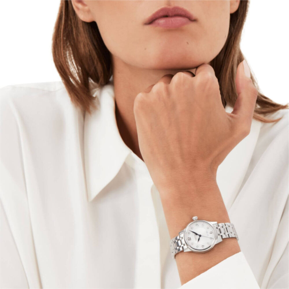 Montblanc Boheme 30mm Silver Dial Diamond Dot Bracelet Watch image number 5