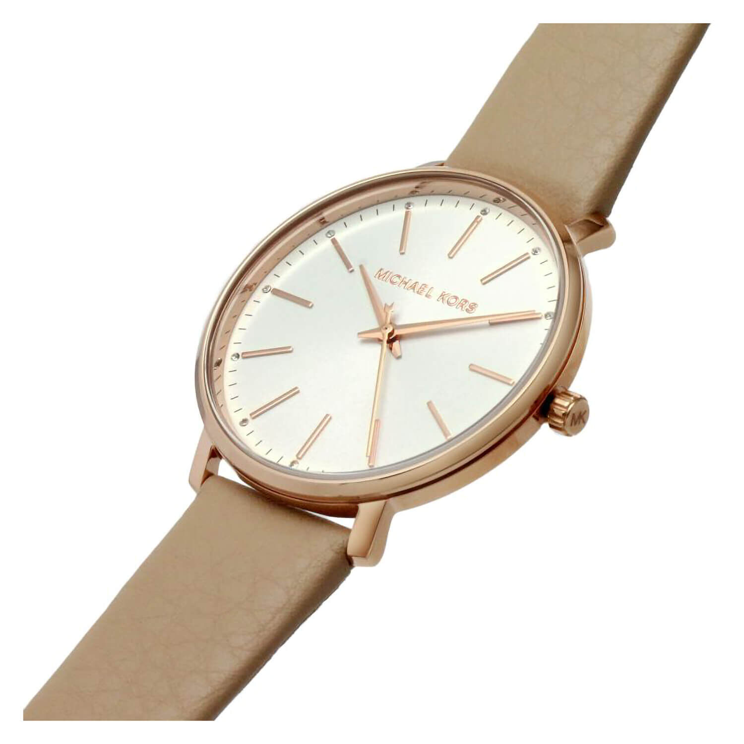 Michael kors women's pyper blush leather strap watch 38mm hot sale