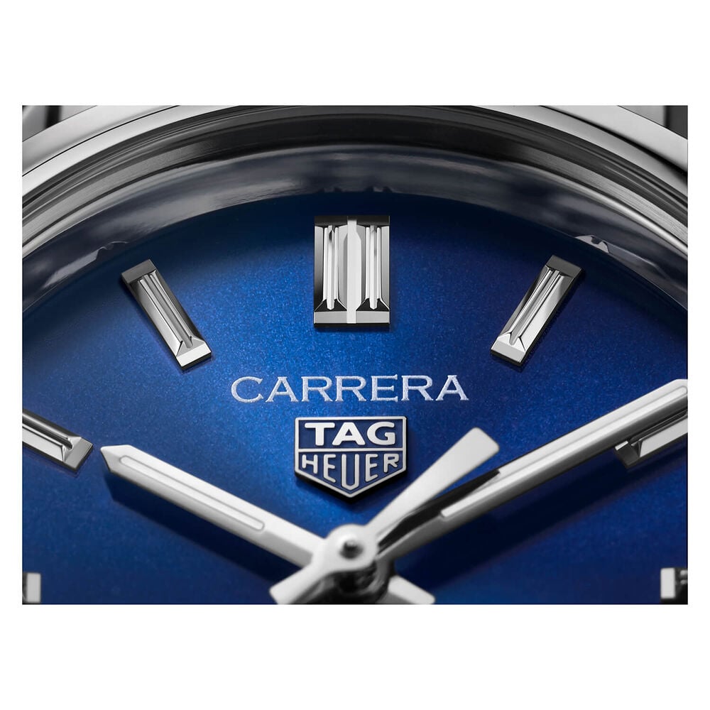 TAG Heuer Carrera 29mm Blue Dial Steel Case Bracelet Watch image number 4