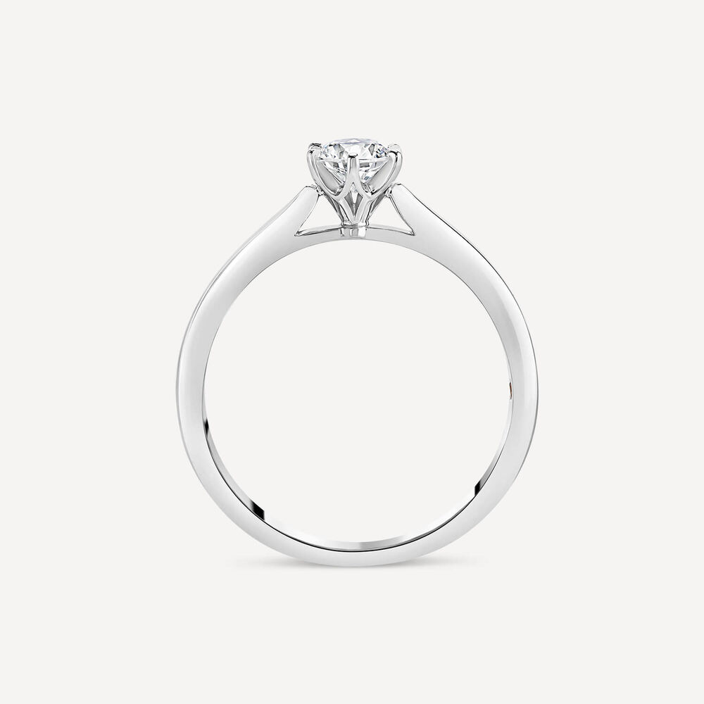 Northern Star 18ct White Gold 0.50ct Solitaire Diamond Ring image number 2