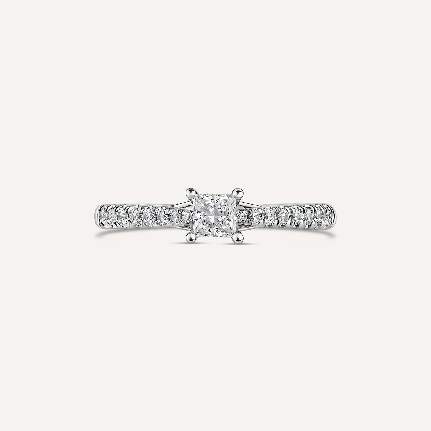 Simple princess discount cut wedding rings