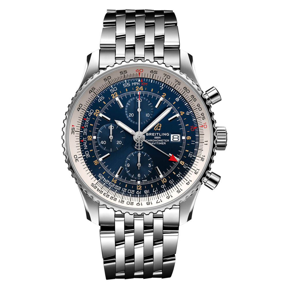 Breitling Navitimer Mens Selfwinding Mechanical Steel Strap Watch