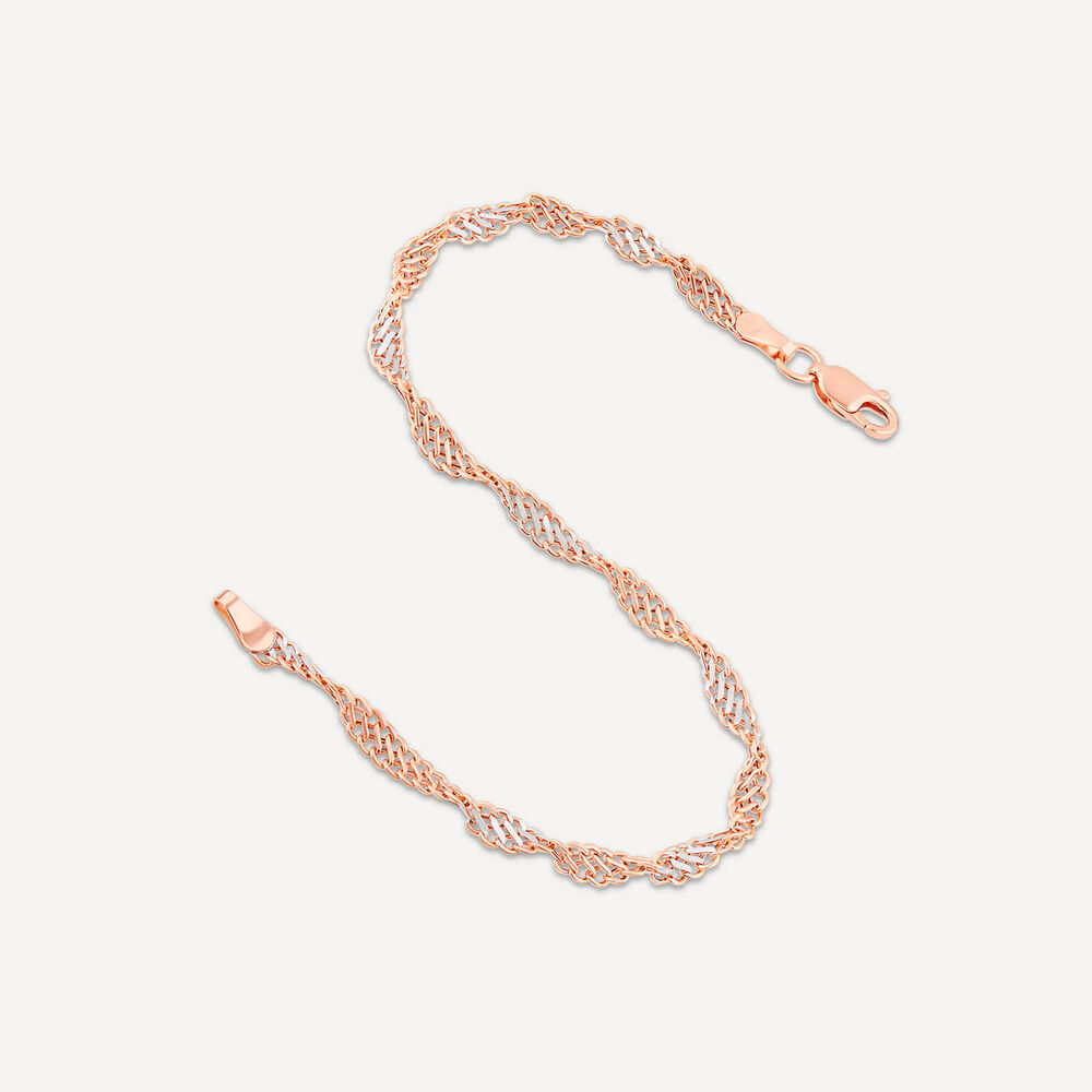 Rose Gold Double Chain Bracelet - CHARLES & KEITH UK