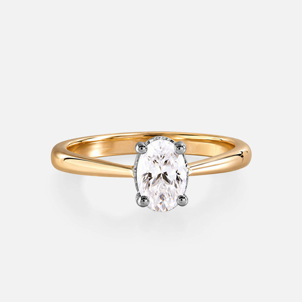 Prism 9ct Yellow Gold 1.00ct Oval Diamond Solitaire Ring