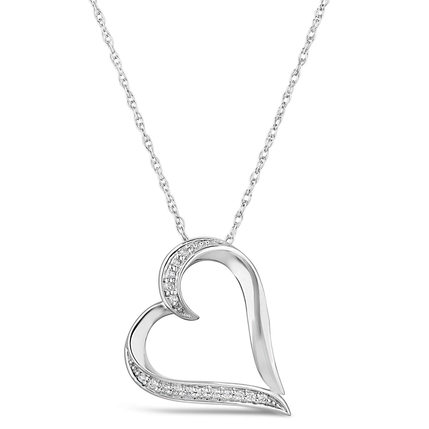 9ct white gold sale pendant