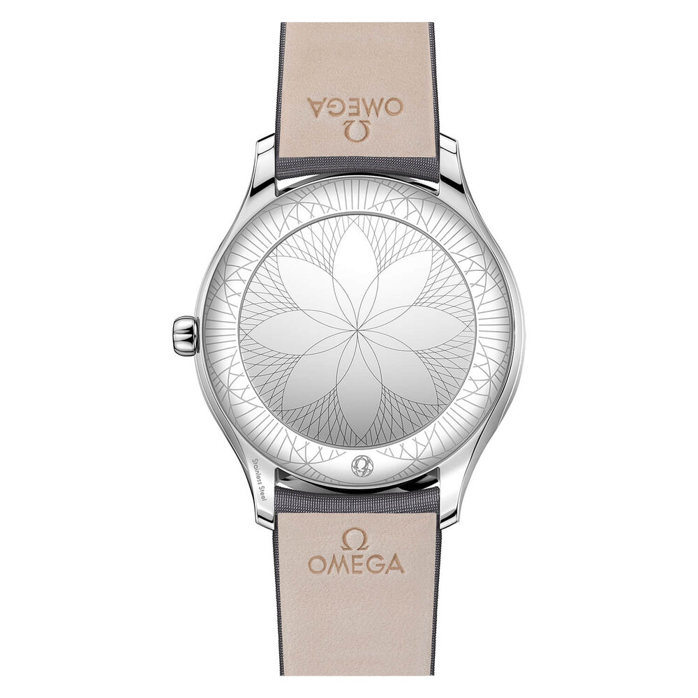 Omega Tresor Diamond Bezel Grey Fabric 39mm Ladies' Watch image number 1