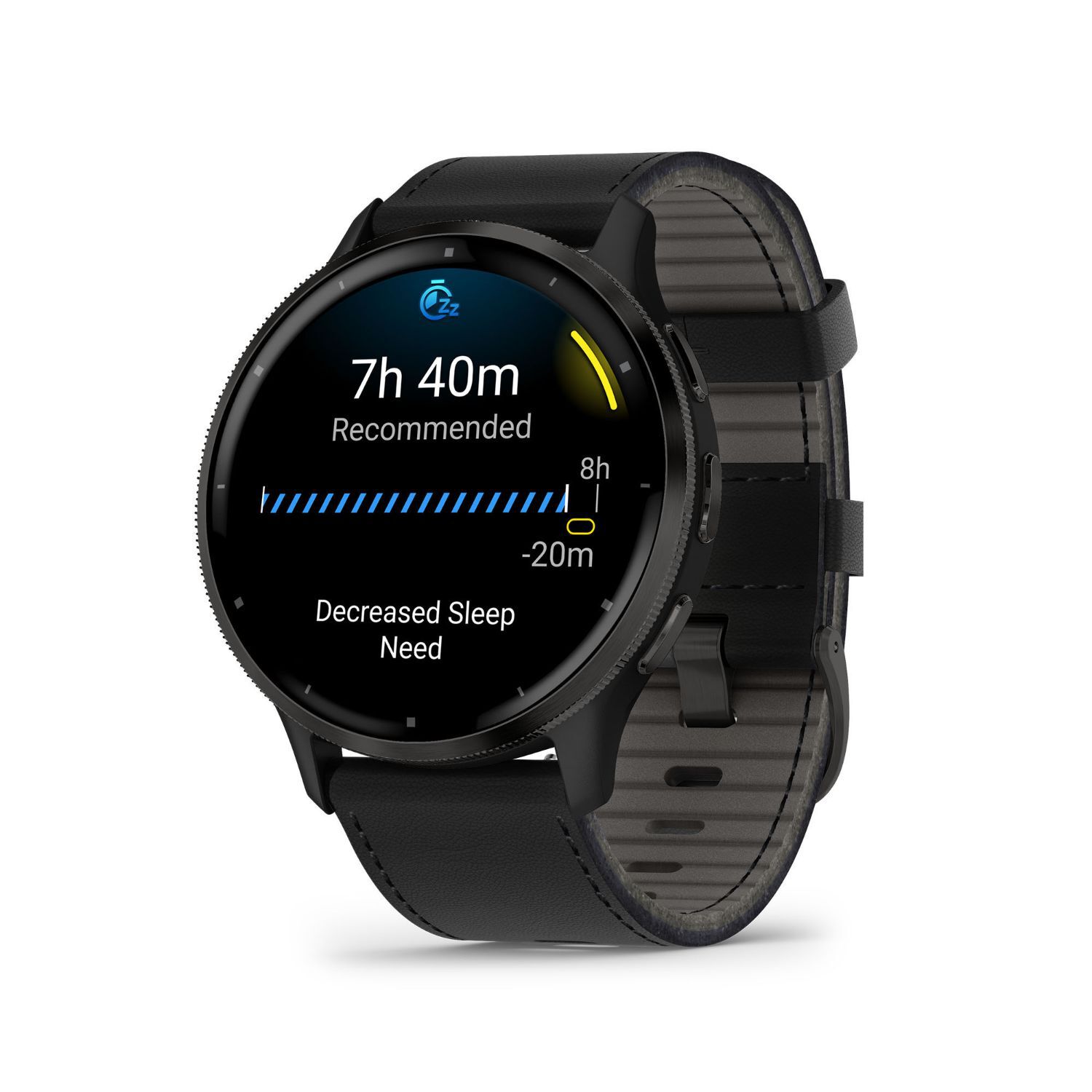 Garmin Venu 3 Black 45mm Case Silicone Strap Watch