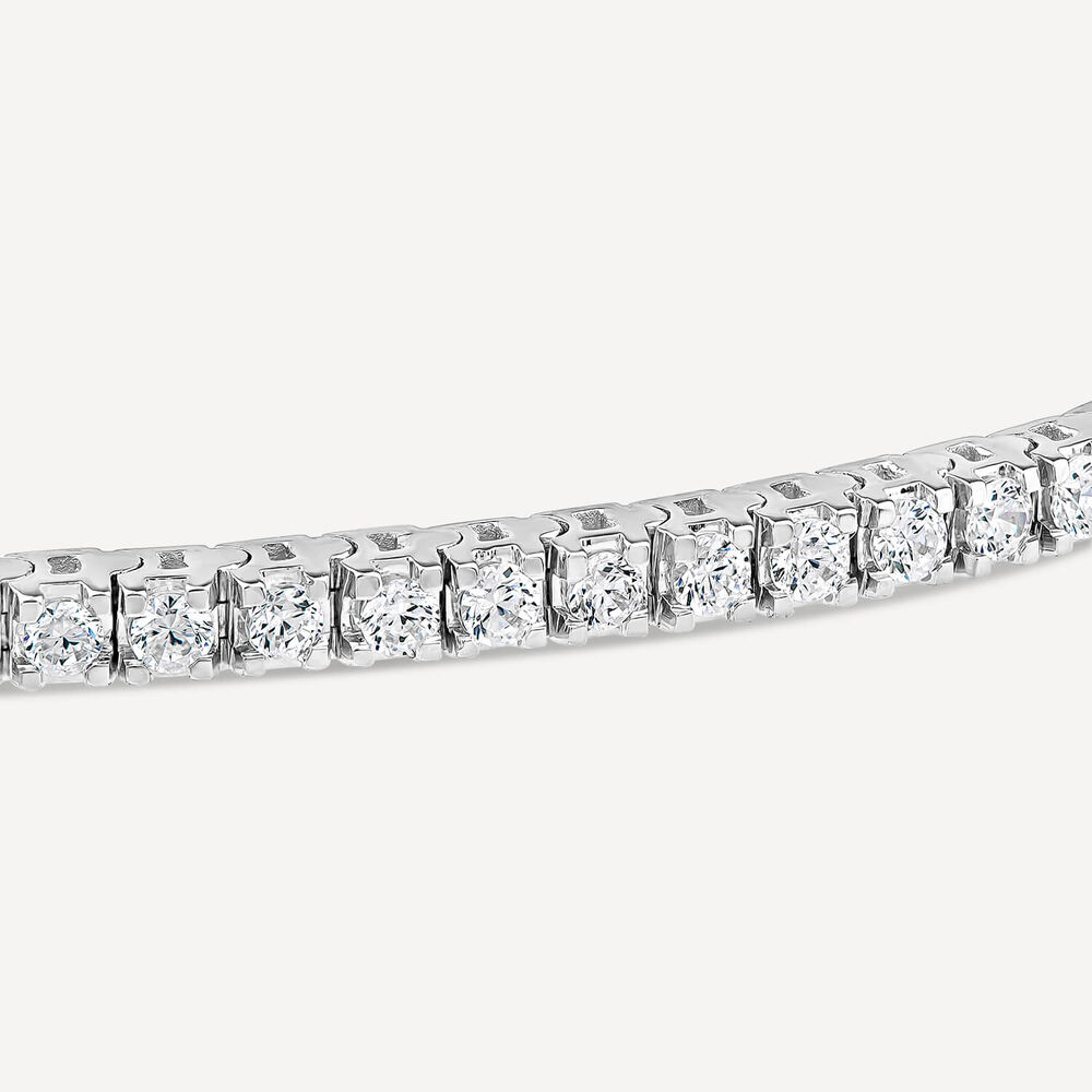 Born 9ct White Gold 2.00ct Lab Grown Diamond Tennis Bracelet image number 3