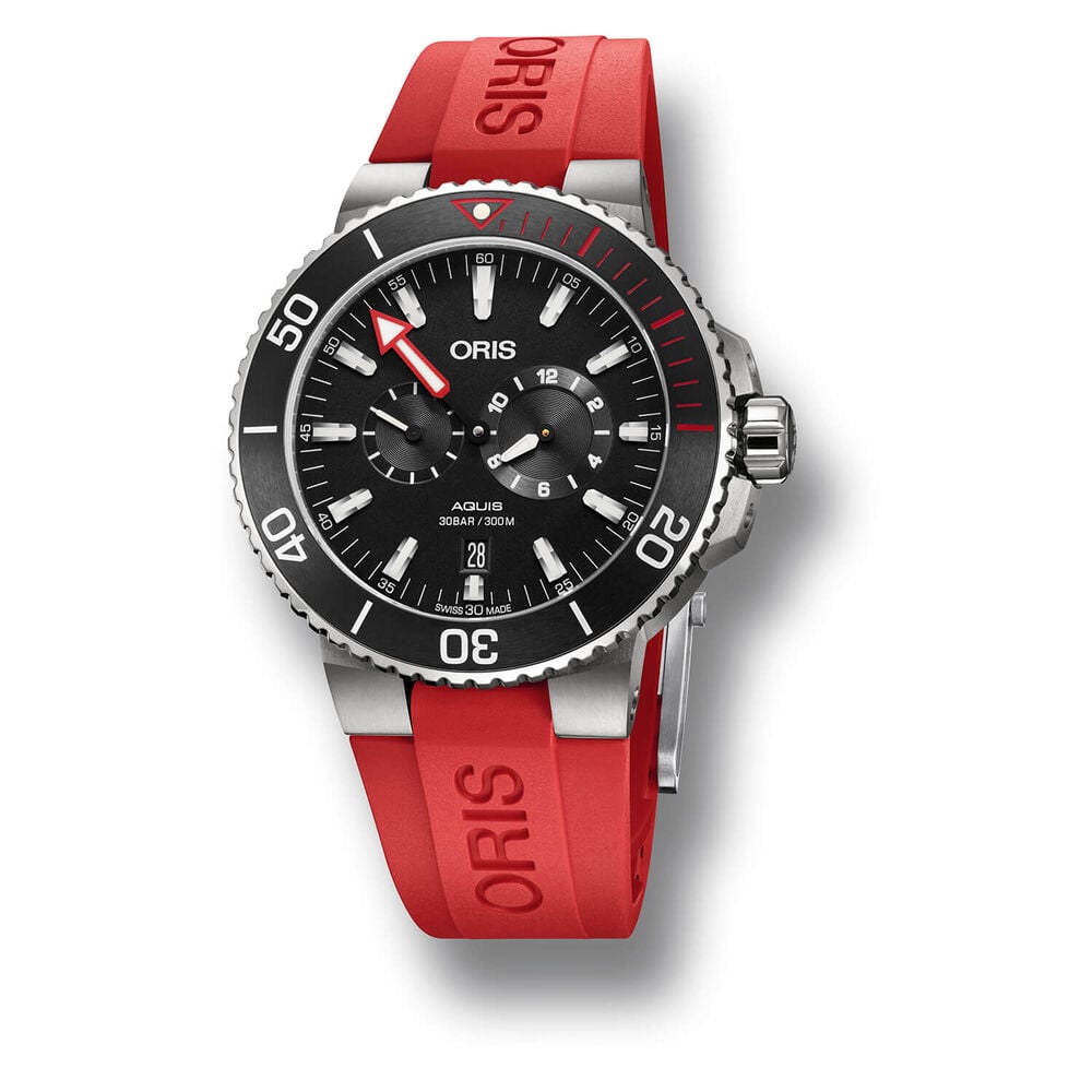 Pre-Owned Oris Aquis Regulateur “Der Meistertaucher” 43.5mm Black Dial Titanium Bracelet Watch image number 1