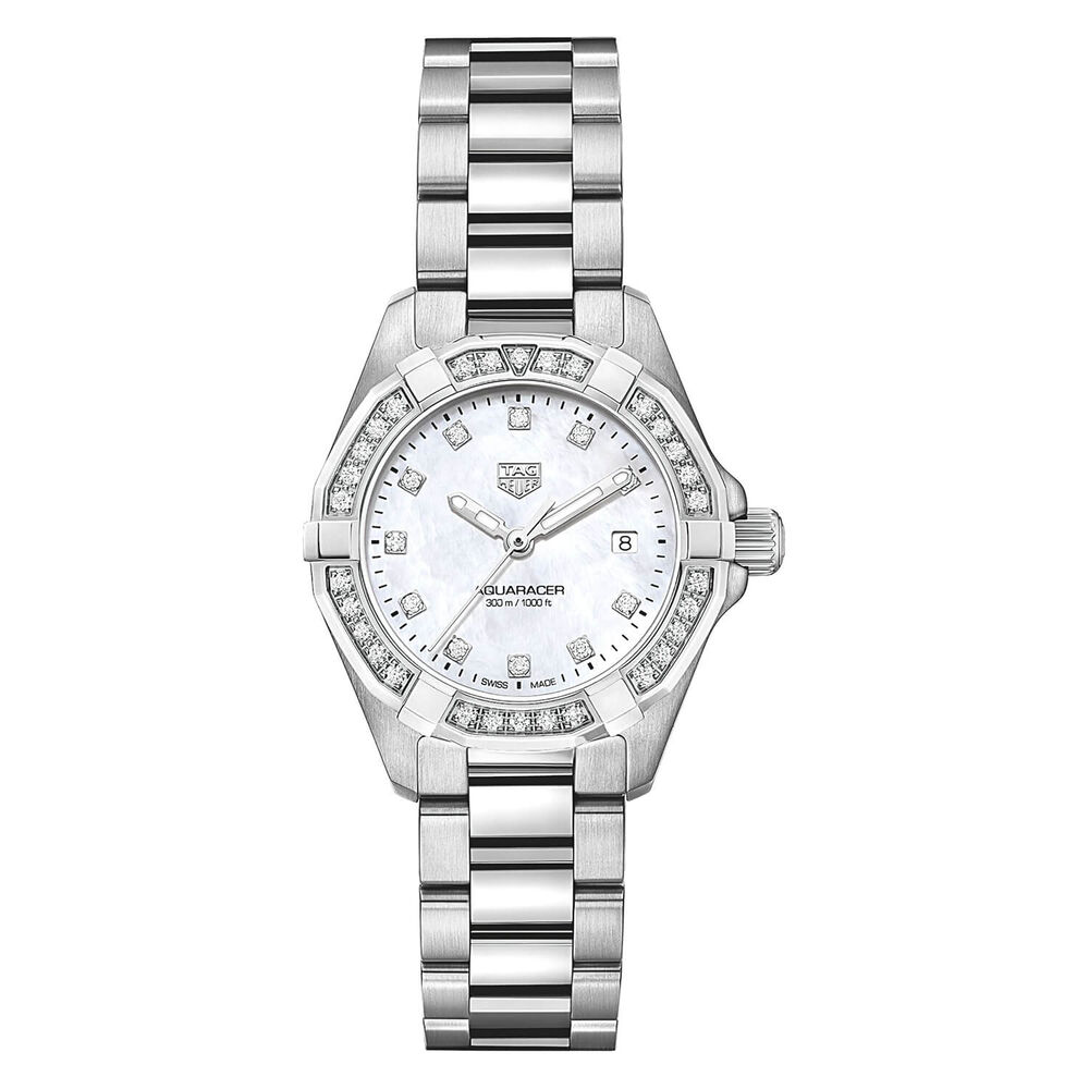TAG Heuer Aquaracer Diamond Bezel & Dial 27mm Ladies' Watch