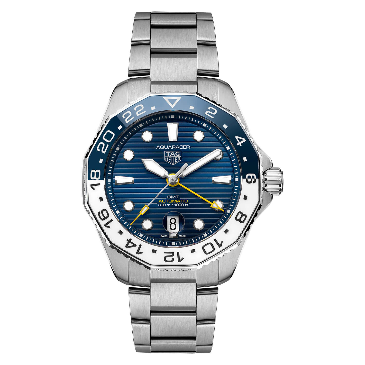 Tag heuer aquaracer men's 2025 two tone bracelet watch