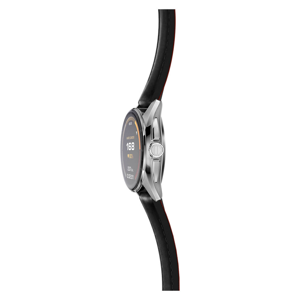 TAG Heuer Connected Calibre E4 42mm Dial Touch Screen Black Leather Strap Watch image number 5