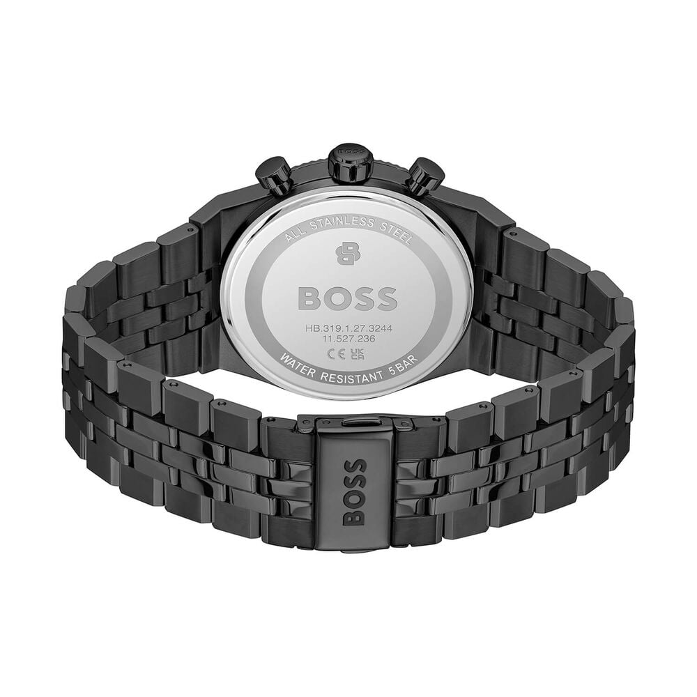 BOSS Candor Prime 414mm Green Dial Black Bracelet Chronograph Watch image number 1