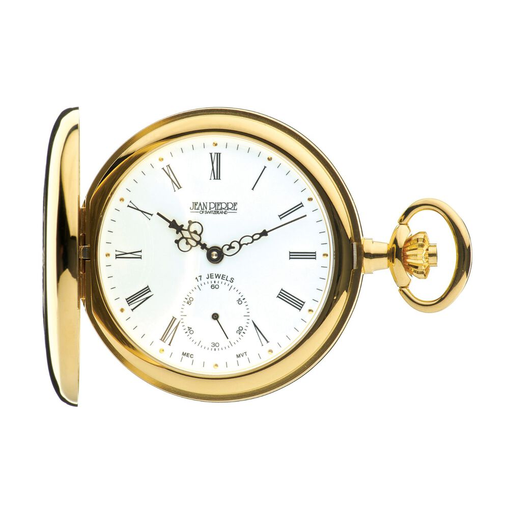Jean Pierre gold-plated Half Hunter watch image number 1