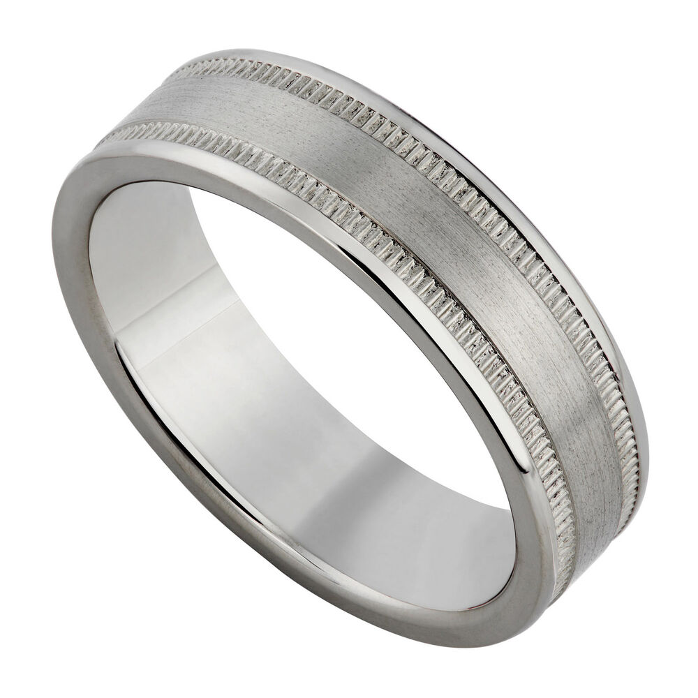 Men's titanium 6mm ring