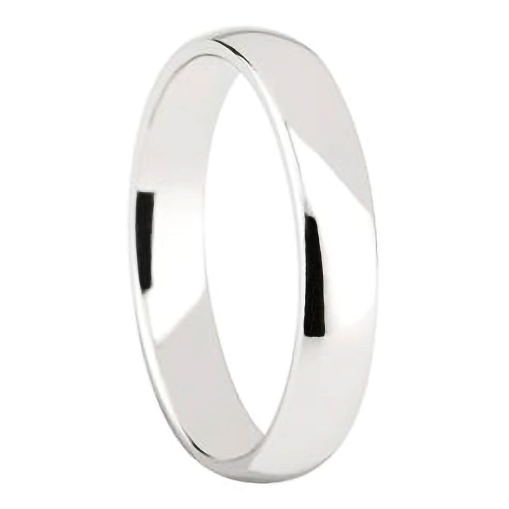 9ct white gold 4mm superior court wedding ring