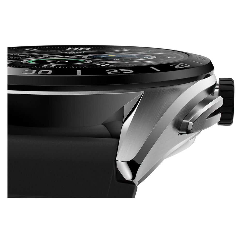 TAG Heuer Connected Calibre E4 45mm Dial Touch Screen Black Rubber Strap Watch image number 2