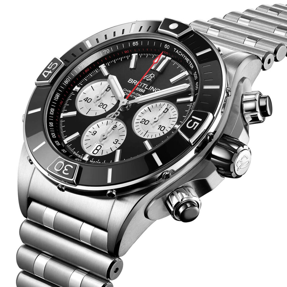 Breitling Super Chronomat 44mm Black Ceramic Case Watch image number 1