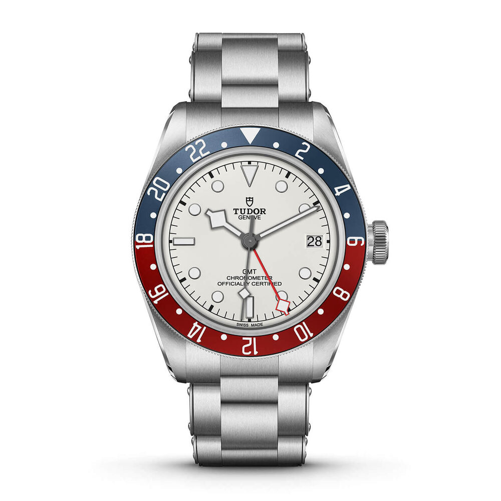TUDOR Black Bay GMT 41mm White Dial Blue & Red Bezel Watch image number 0