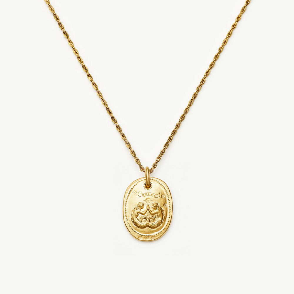 Missoma 18ct Gold Plated Brass Friendship Talisman Rope Chain Necklace