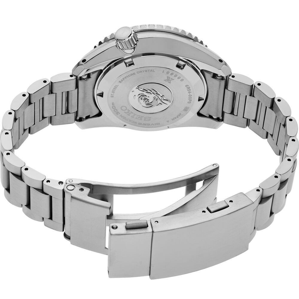 Seiko Prospex Diver's 1968 300M Heritage GMT Oceanic Black 42mm Dial Steel Bracelet Watch
