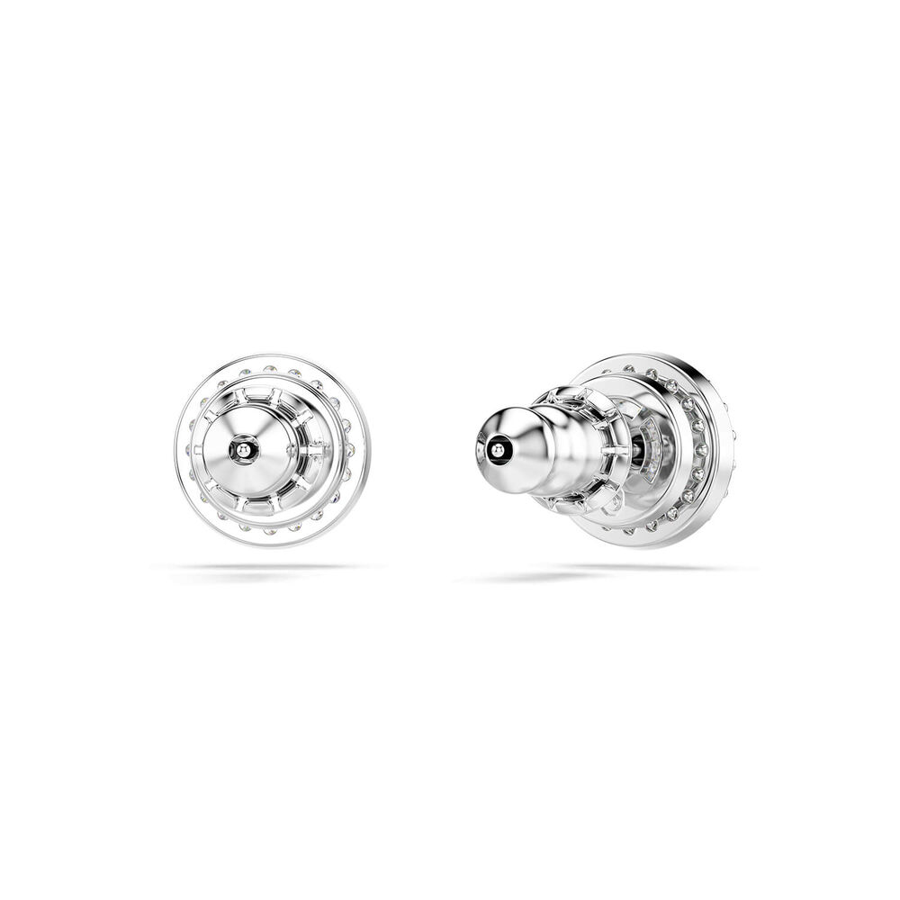 Swarovski Una Angelic Cubic Zirconia Rhodium Plated Stud Earrings