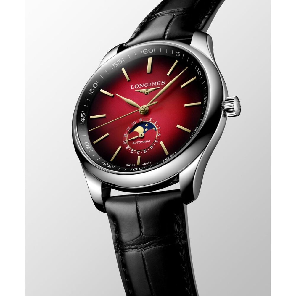 Longines Master Collection Year of the Horse 42mm Red Dial Watch image number 3