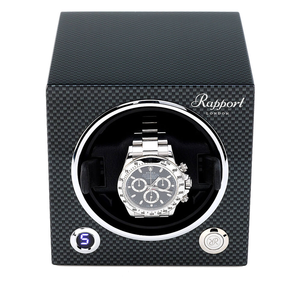 Rapport Evo 30 Cube Carbon Fibre Watch Winder image number 2