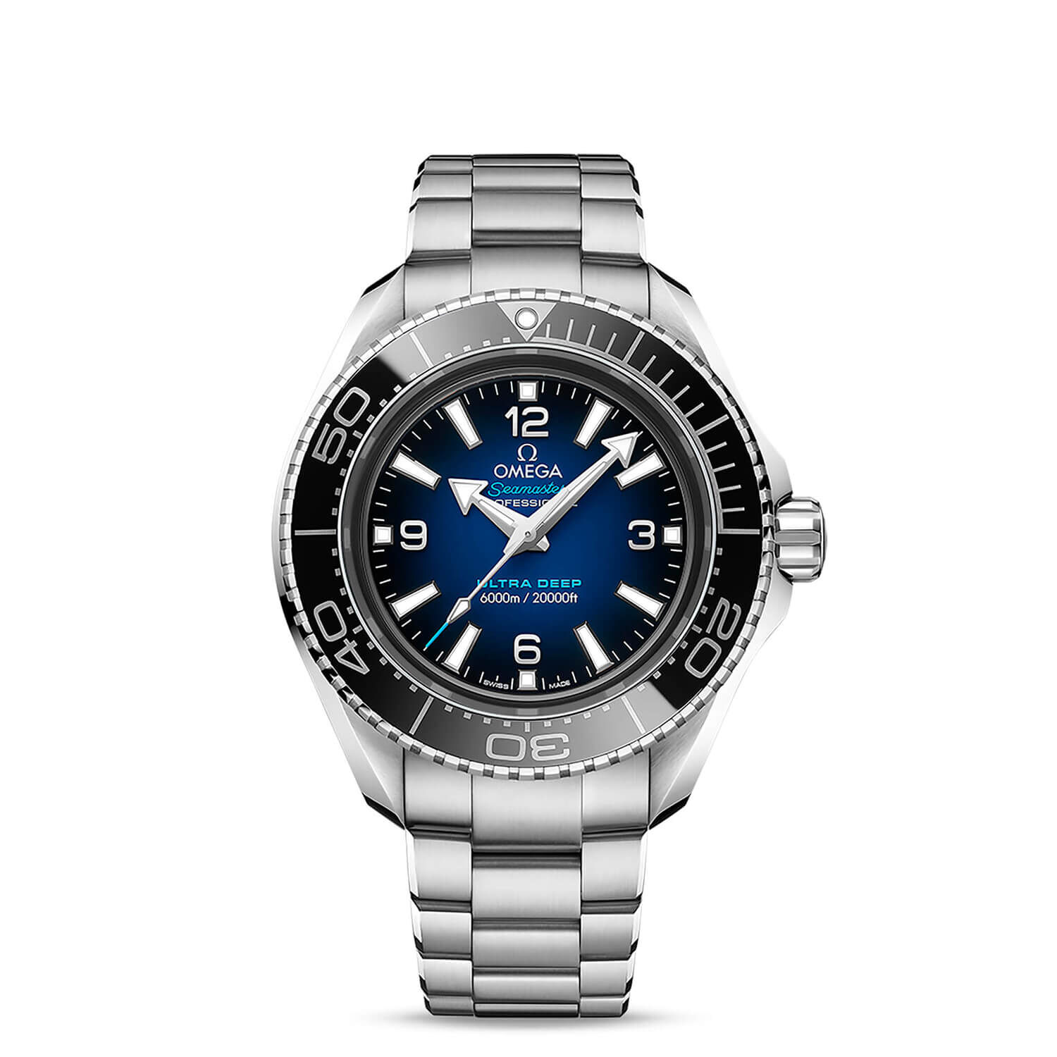 OMEGA Seamaster Planet Ocean 45.5mm Blue Dial Bracelet Watch
