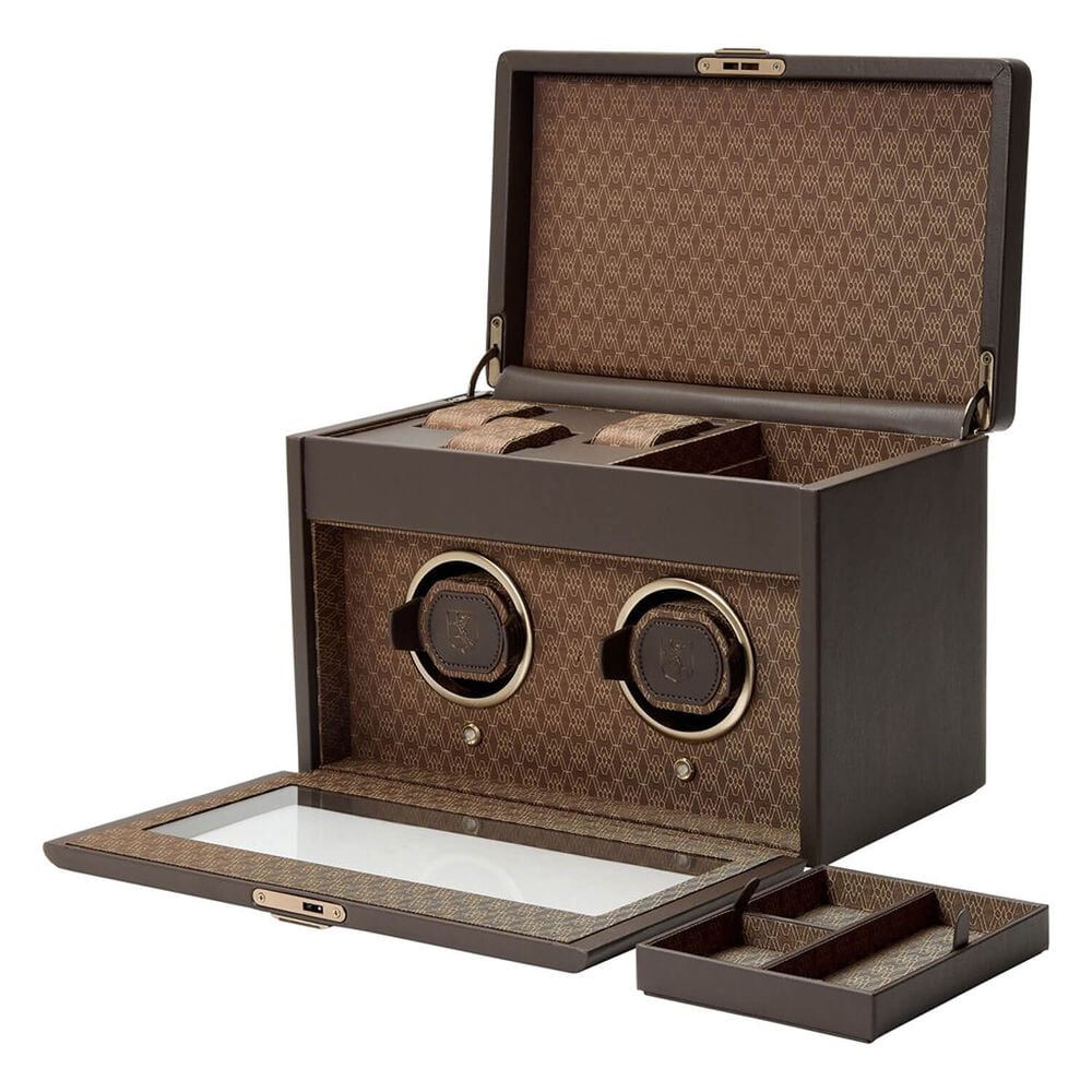 WOLF Earth Double Watch Winder Coffee