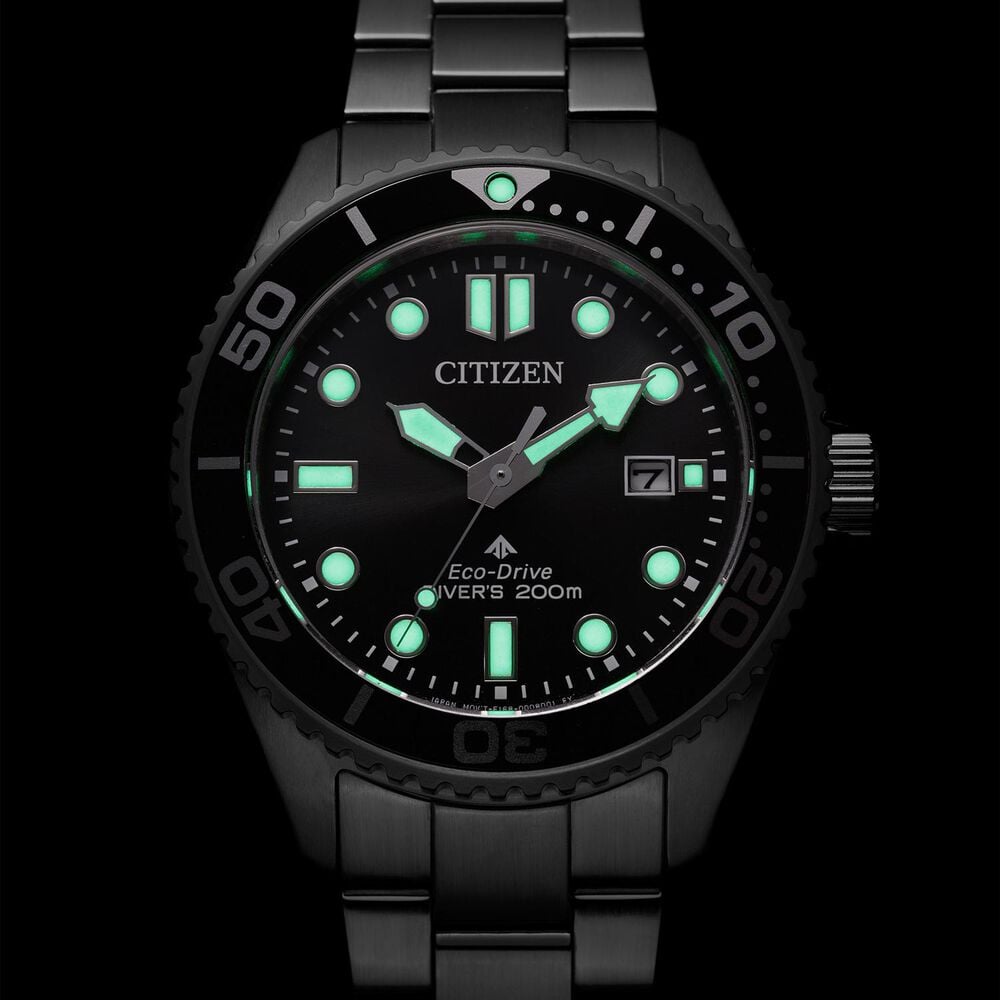Citizen Promaster Diver 44mm Black Dial Stainless Steel Bracelet Watch image number 5