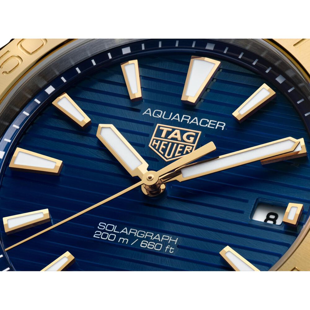 TAG Heuer Aquaracer Professional 200 Solargraph 40mm Blue Dial Bracelet Watch image number 2