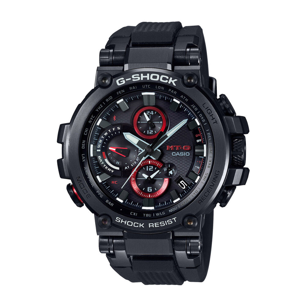 Casio MT-G Premium G-Shock Black Rubber 56mm Men's Watch image number 0