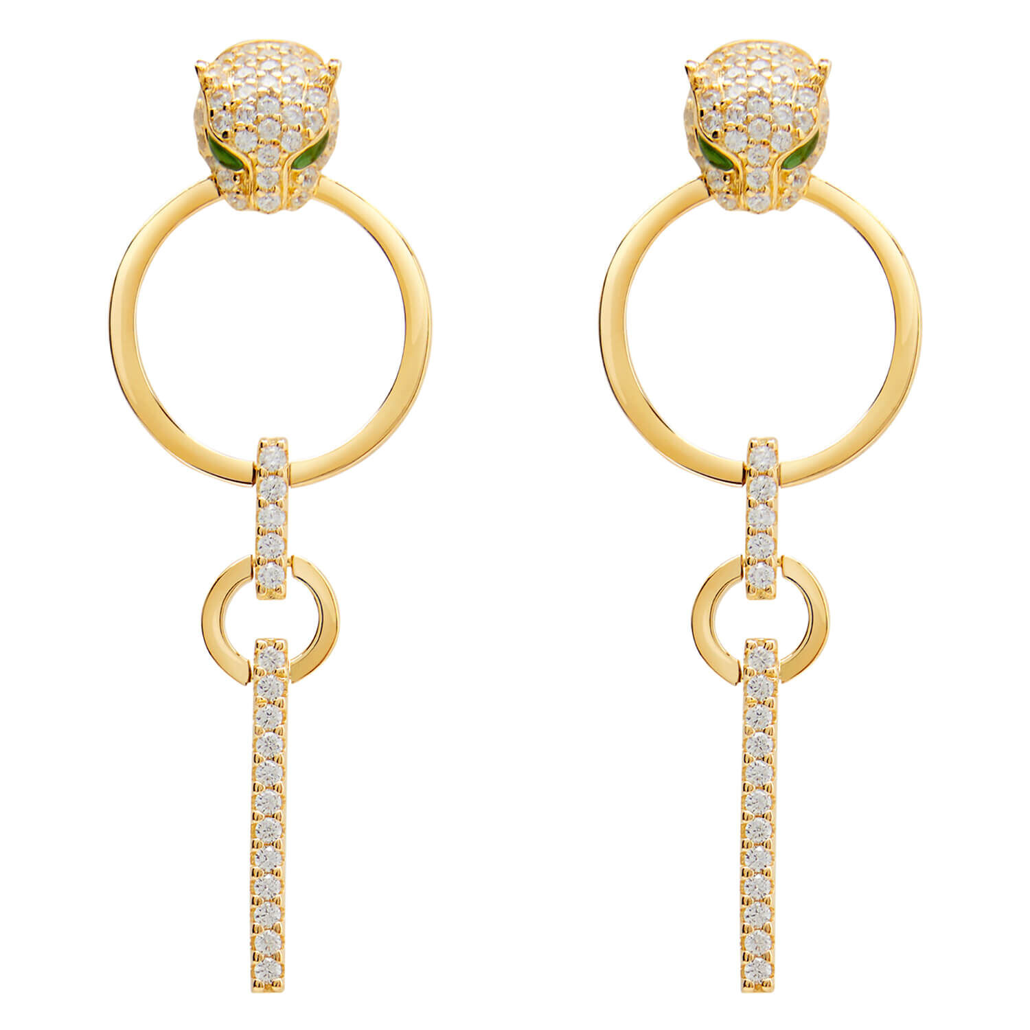 Cartier long earrings top