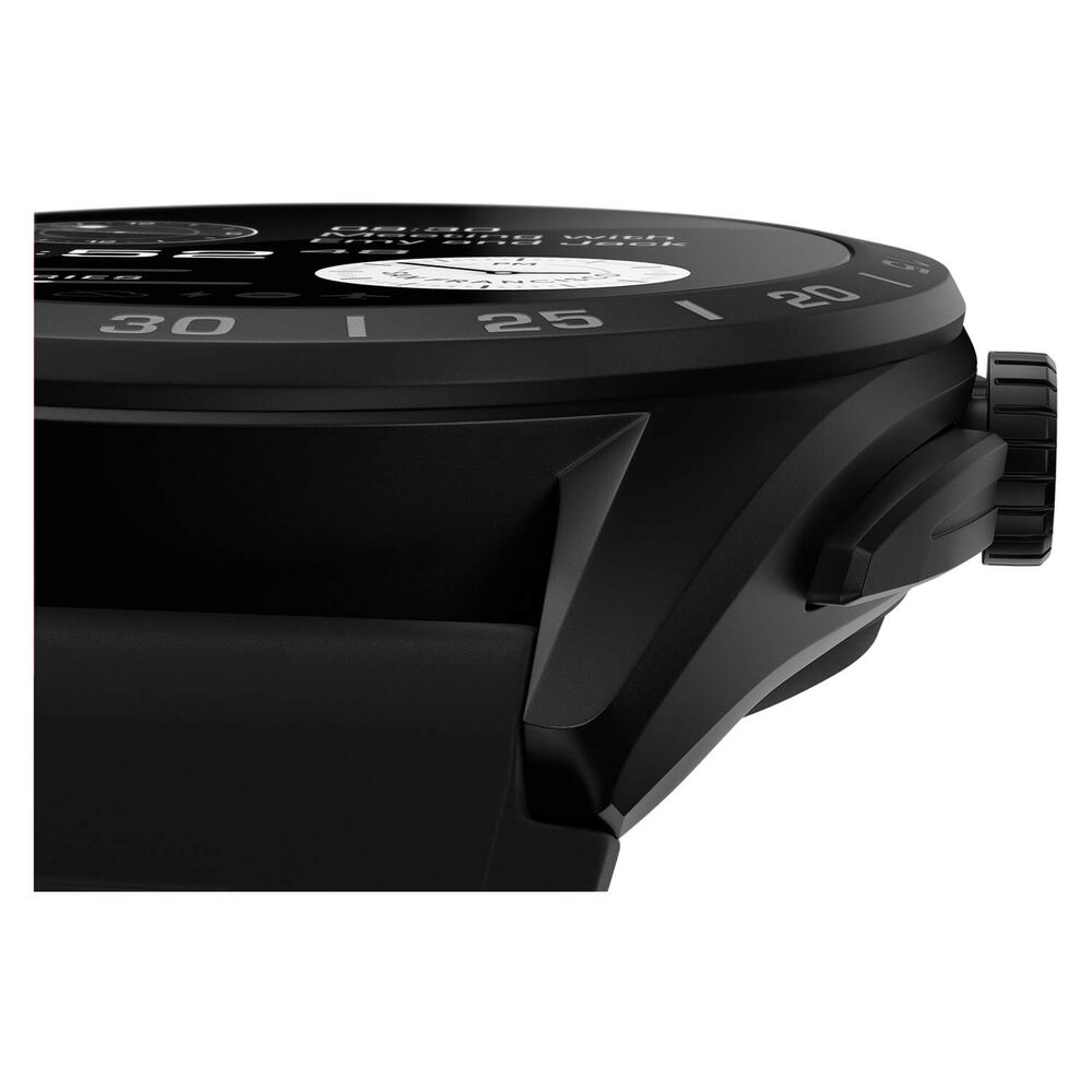 TAG Heuer Connected Calibre E4 45mm Dial Touch Screen Titanium Case Black Rubber Strap Watch image number 2