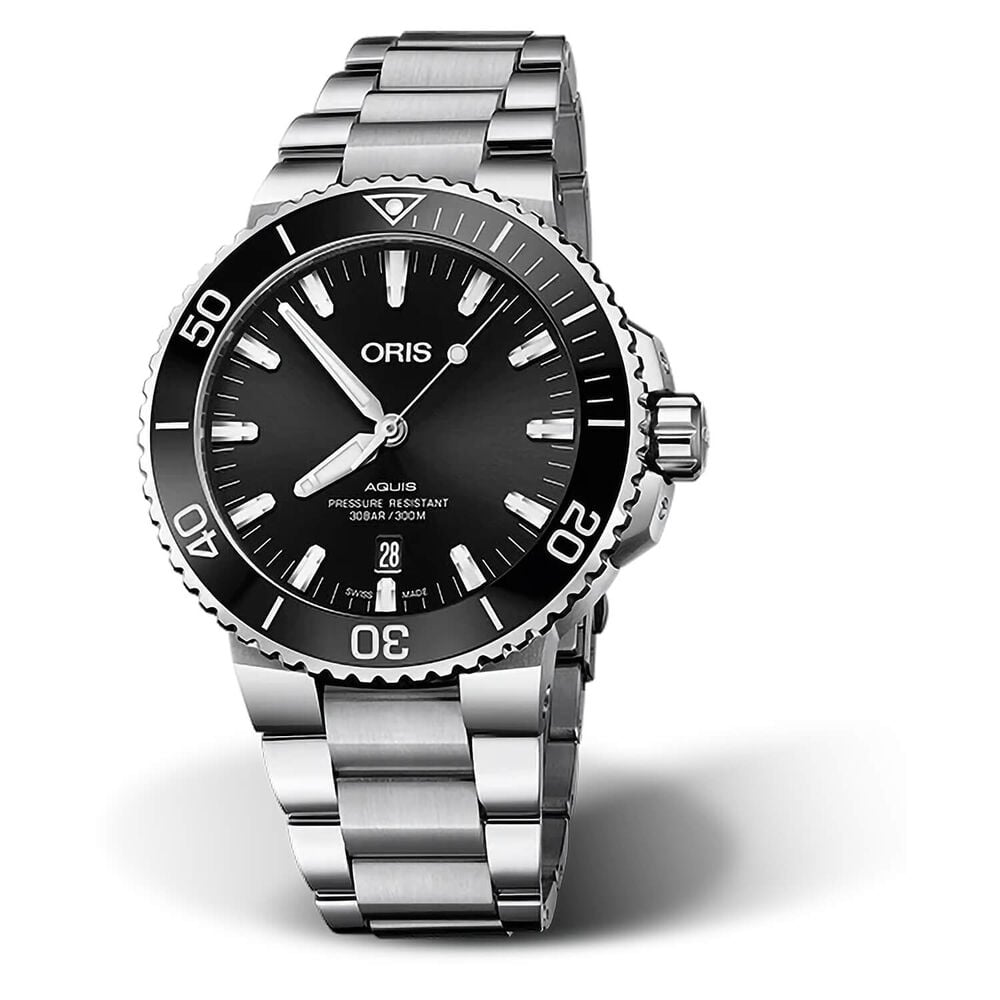 Oris Aquis 43.5mm Automatic Black Dial Bracelet Watch