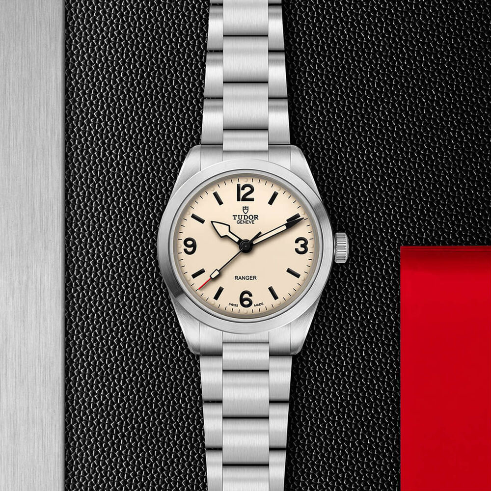 TUDOR Ranger 39mm Dune White Dial Steel Bracelet Watch image number 2