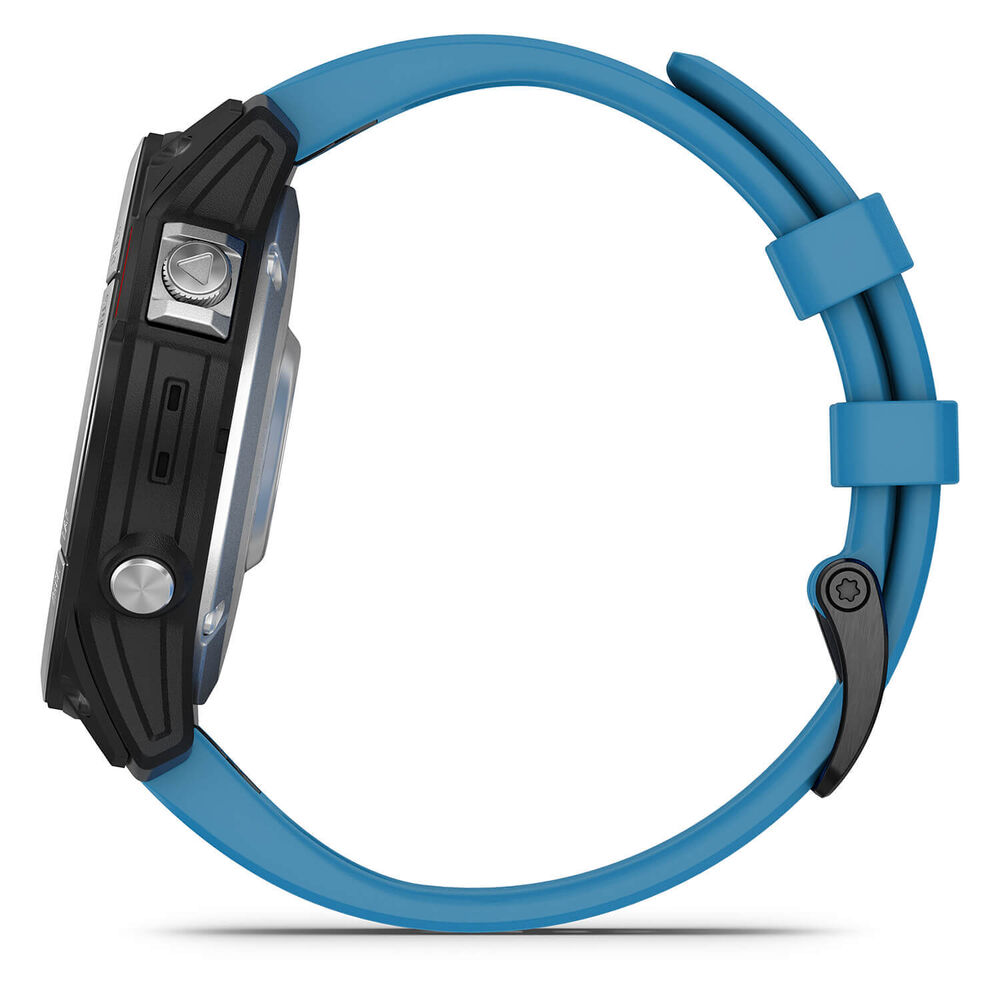 Garmin Quatix 7 Multi Function Blue Strap Watch image number 3
