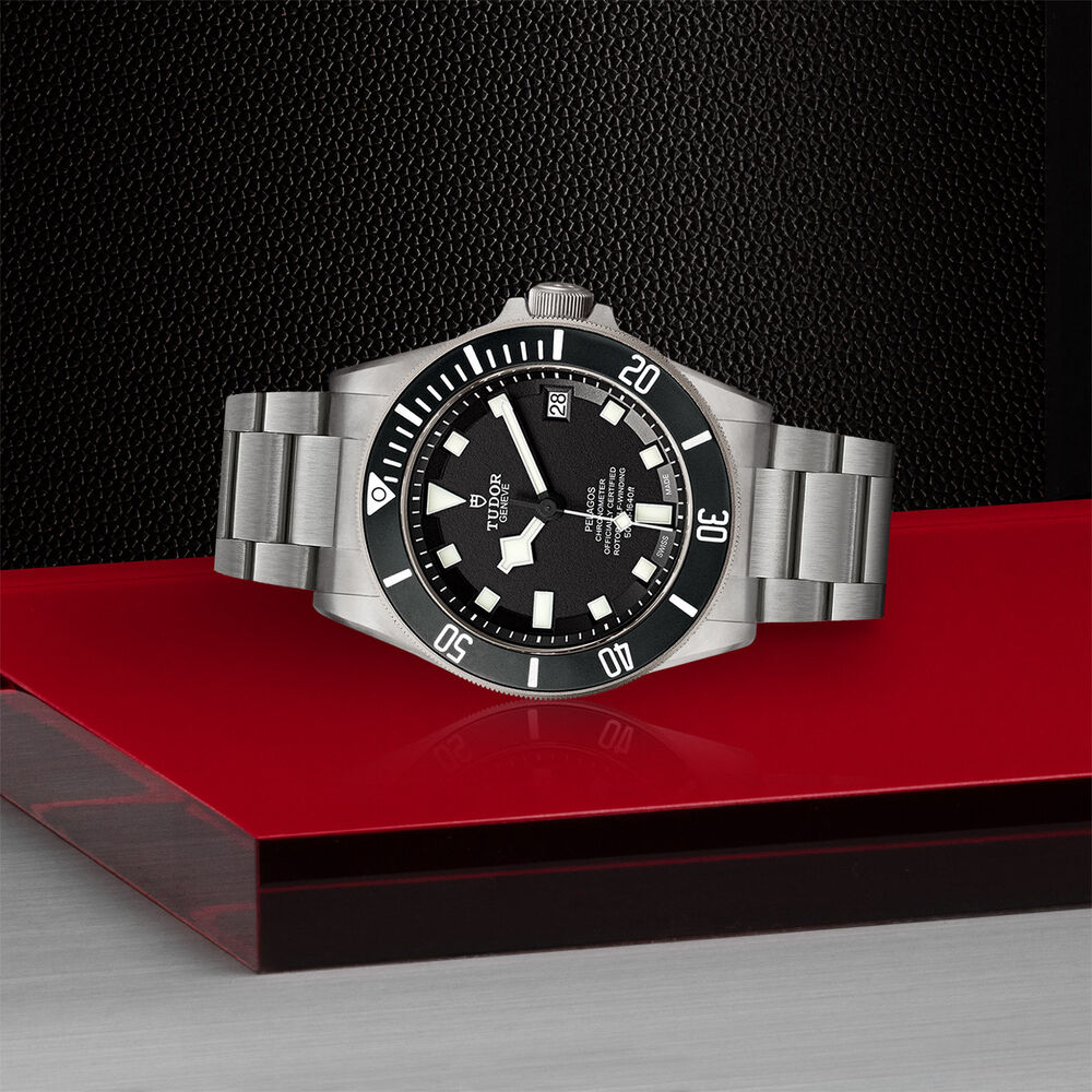 TUDOR Pelagos men's automatic black dial bracelet watch image number 2