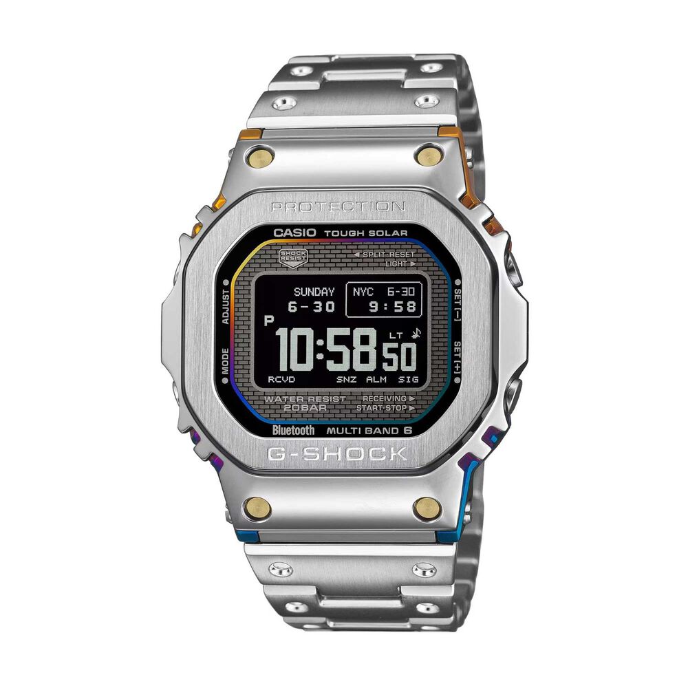 G-SHOCK Full Metal 5000 Series 49.3mm Black Dial Steel Bracelet Watch