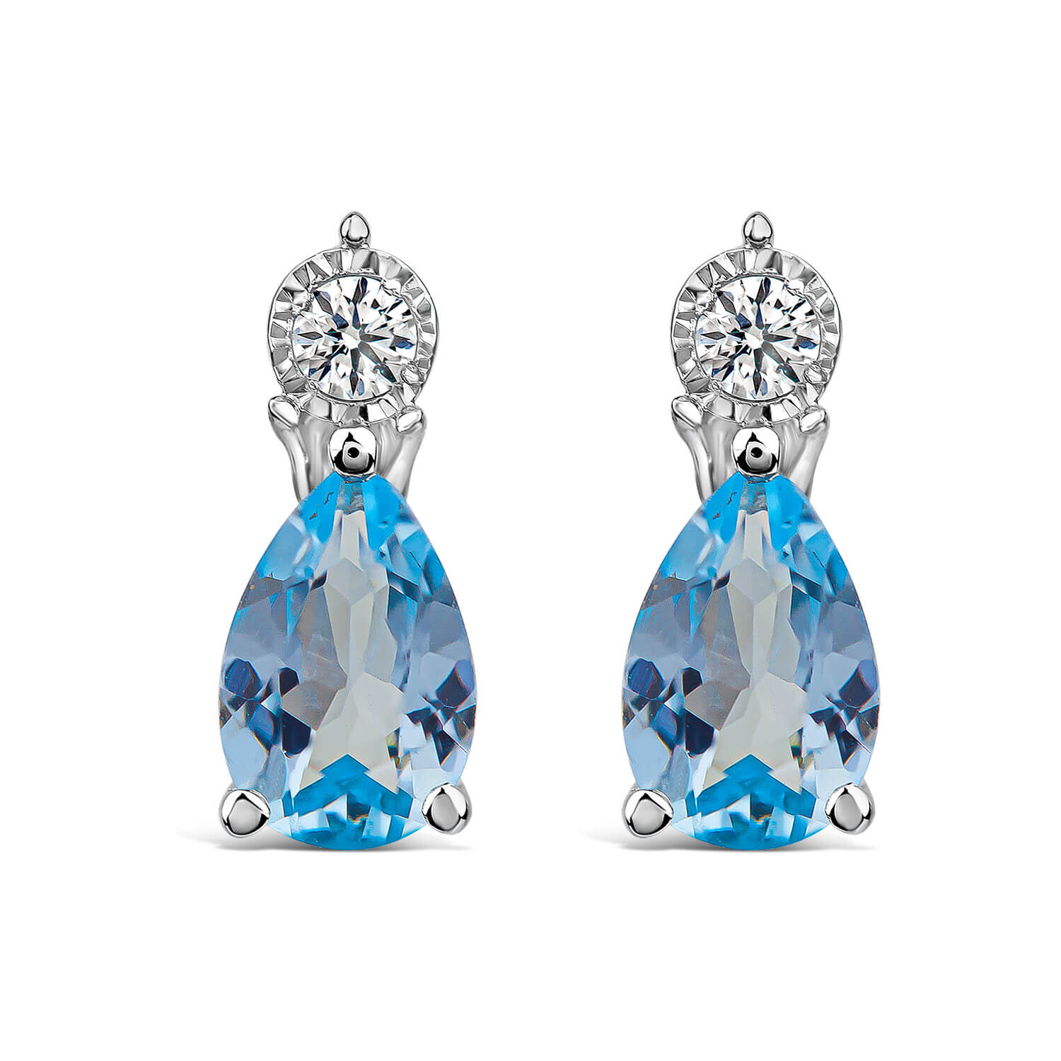 Diamond sale top earrings