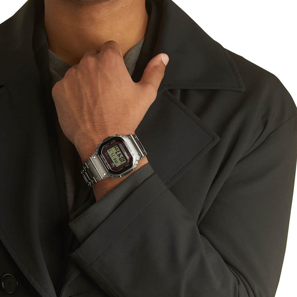 G-SHOCK MR-G 49.4mm Dial Silver Titanium Bracelet Watch image number 8