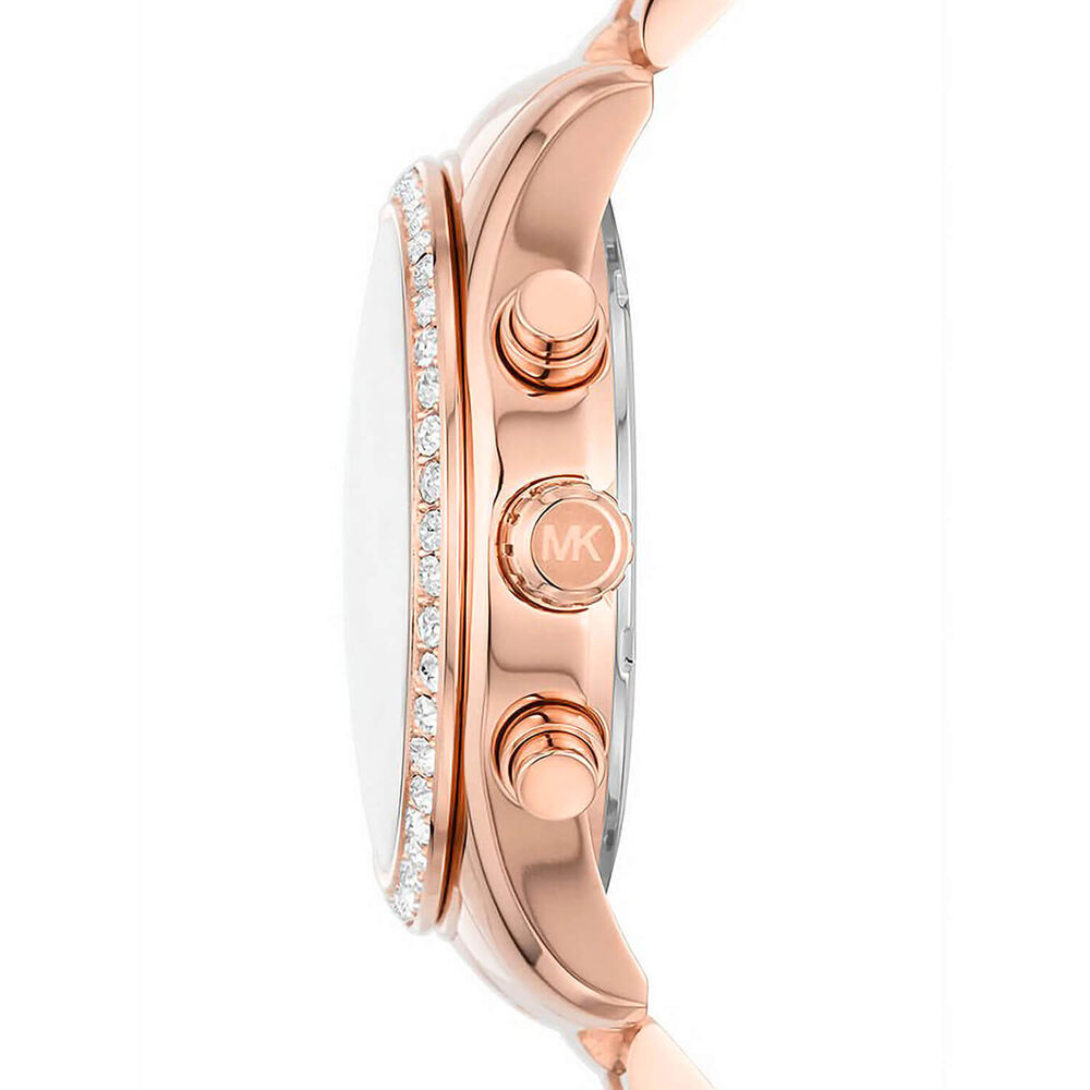 Michael Kors Lexington Lux 39mm Rose Dial Bracelet Watch