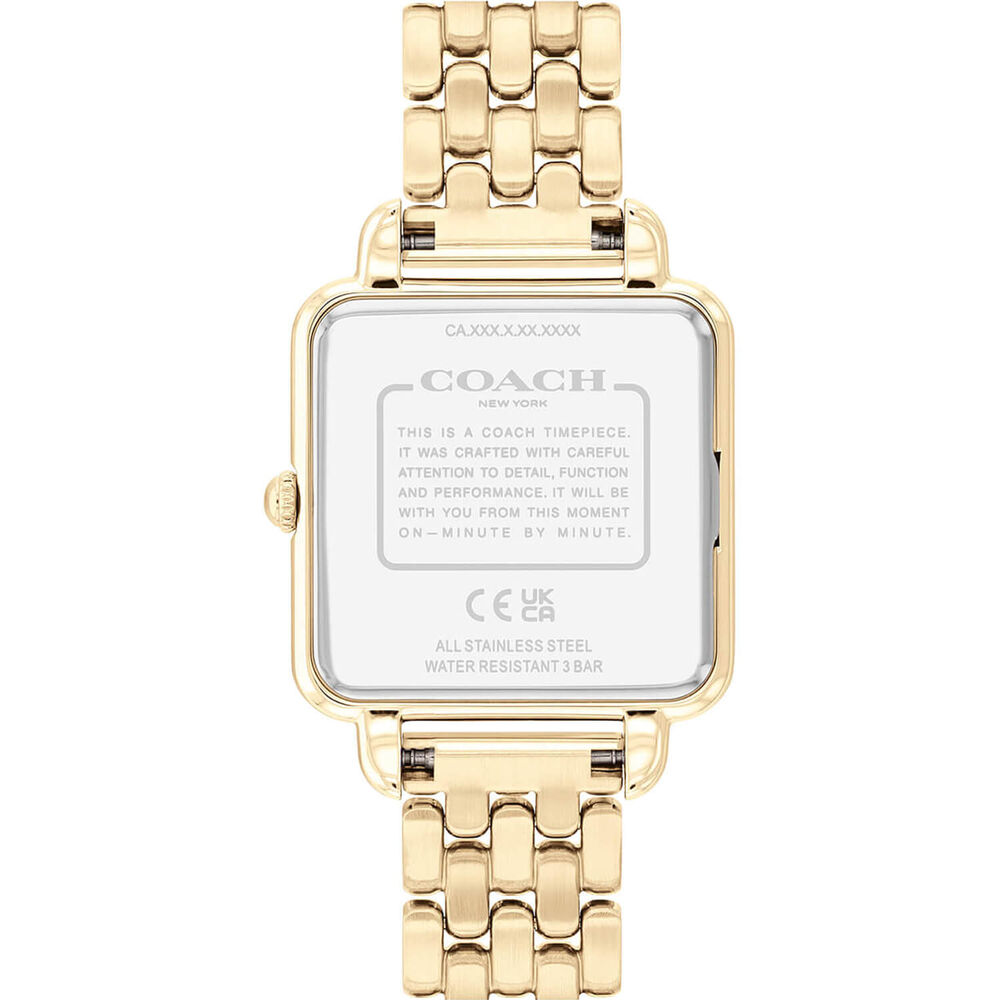 Coach Cass 28mm Champagne Dial Gold Tone Steel Bracelet Watch