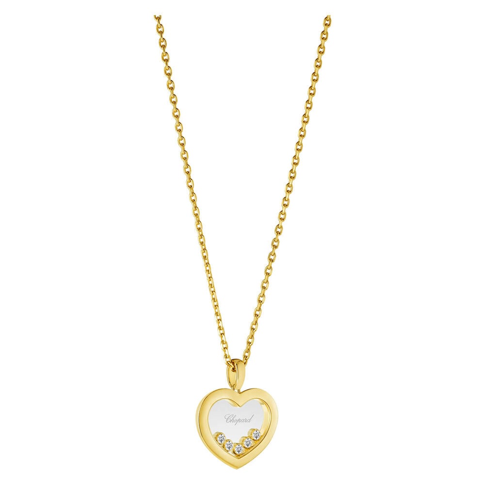 Chopard Happy Diamonds Icons Heart 18ct Yellow Gold 0.25ct Diamond Necklace image number 1