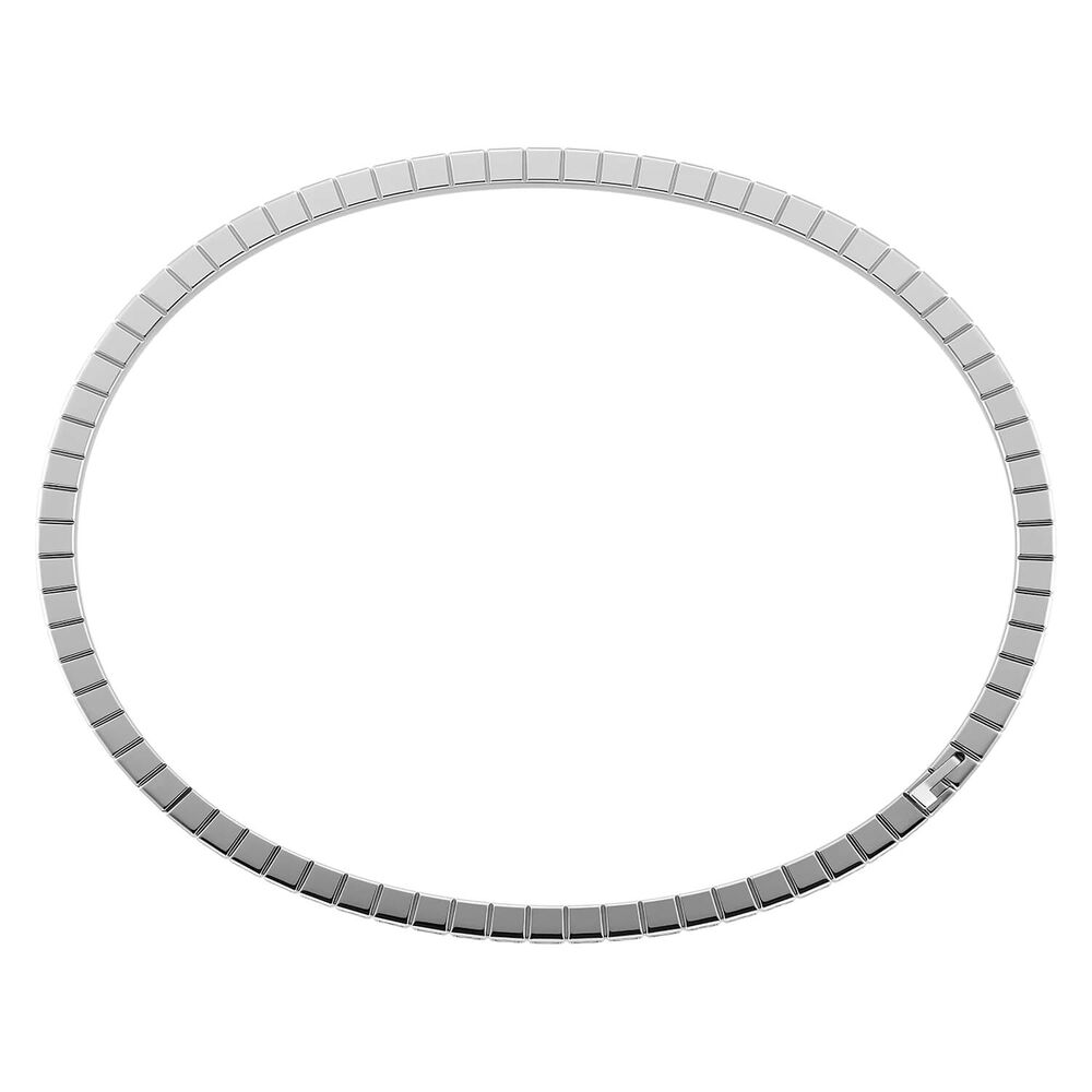 Chopard Ice Cube White Gold Half Diamond Thin Bangle image number 2