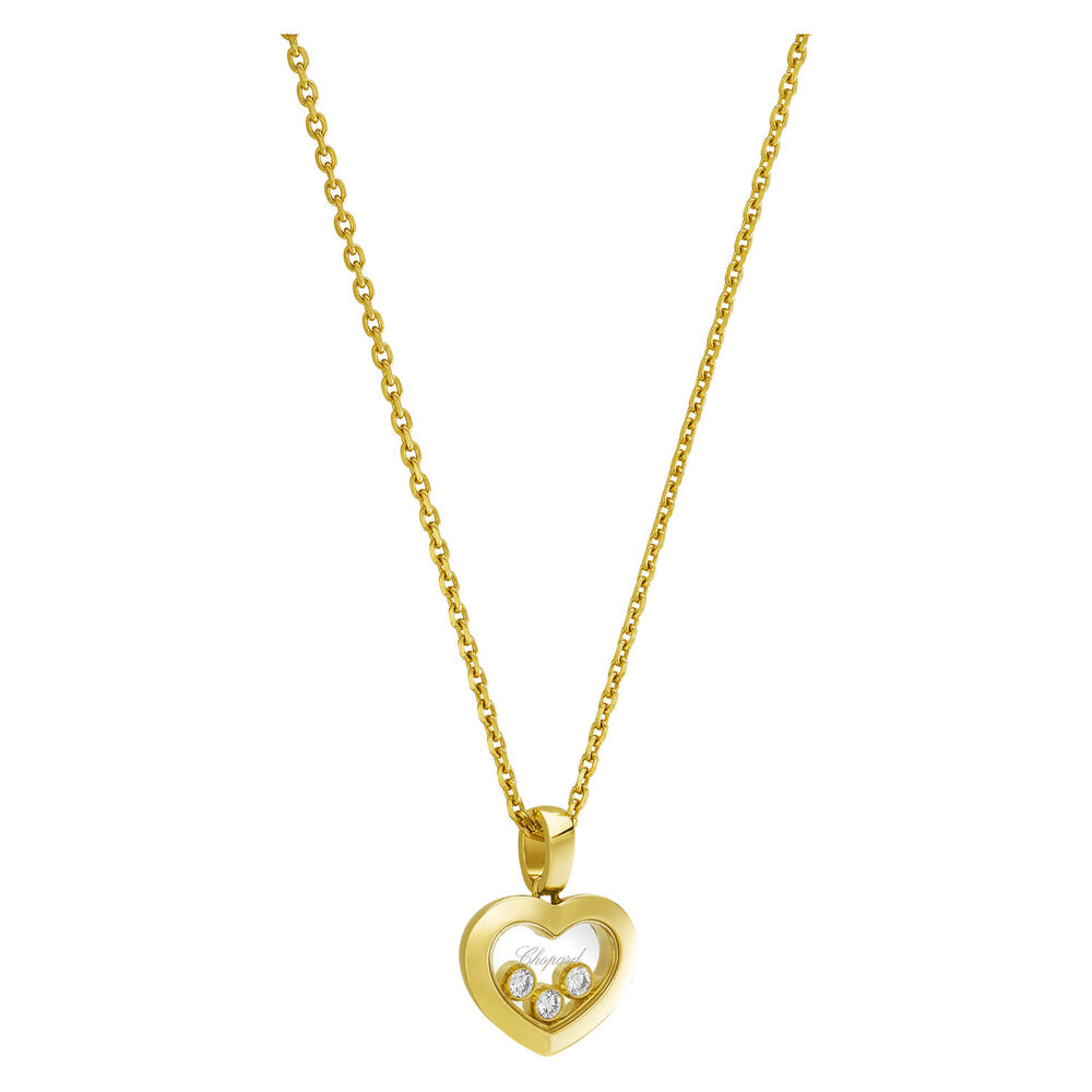 Chopard Happy Diamonds Icons Heart 18ct Yellow Gold 0.15ct Diamond Necklace