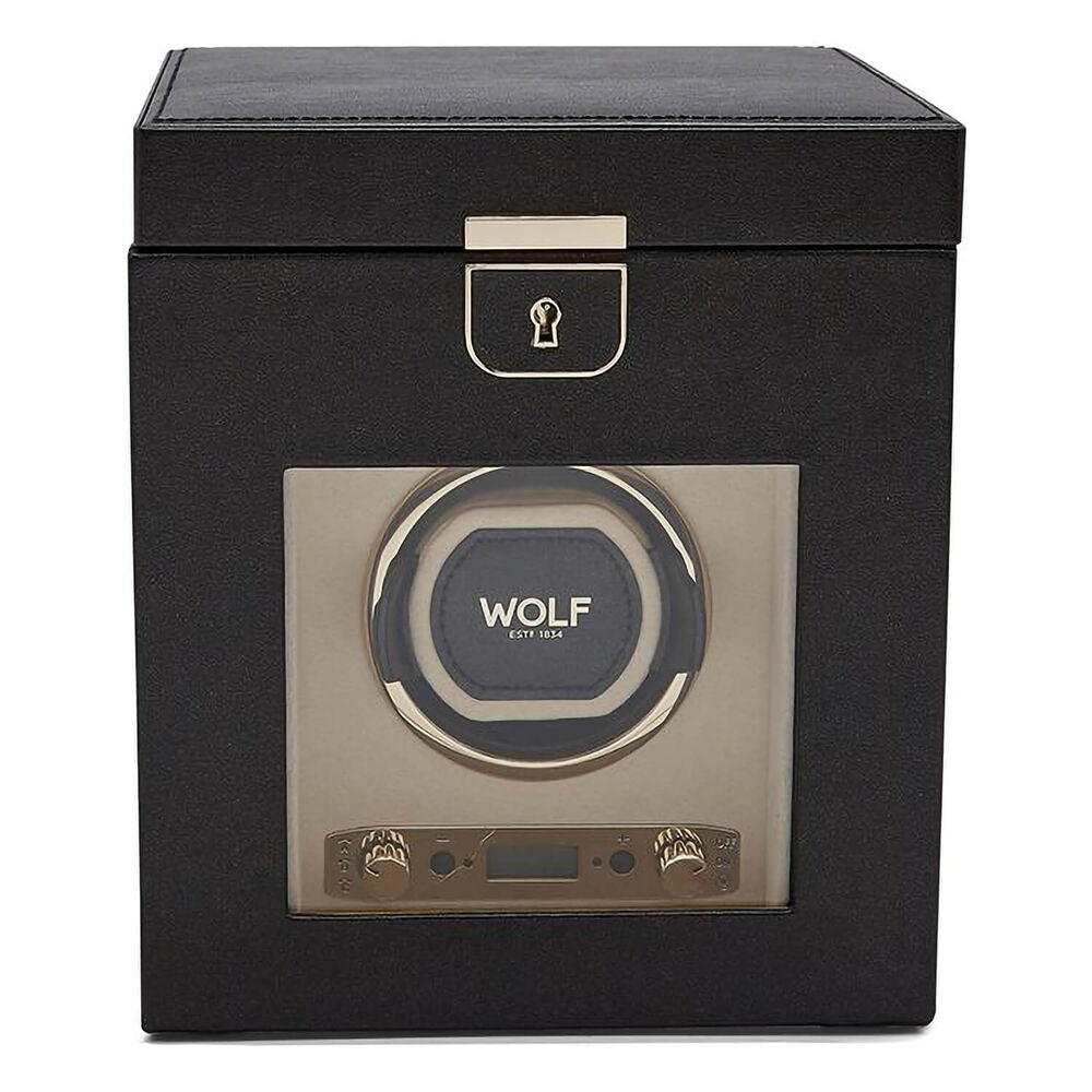WOLF PALERMO Single Black Anthracite Watch Winder image number 0