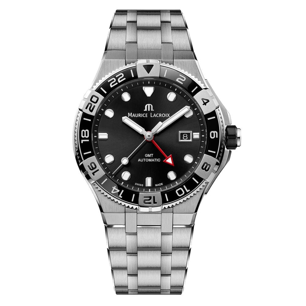 Maurice Lacroix Aikon 43mm Venturer GMT Automatic Dial Steel Bracelet Watch image number 0