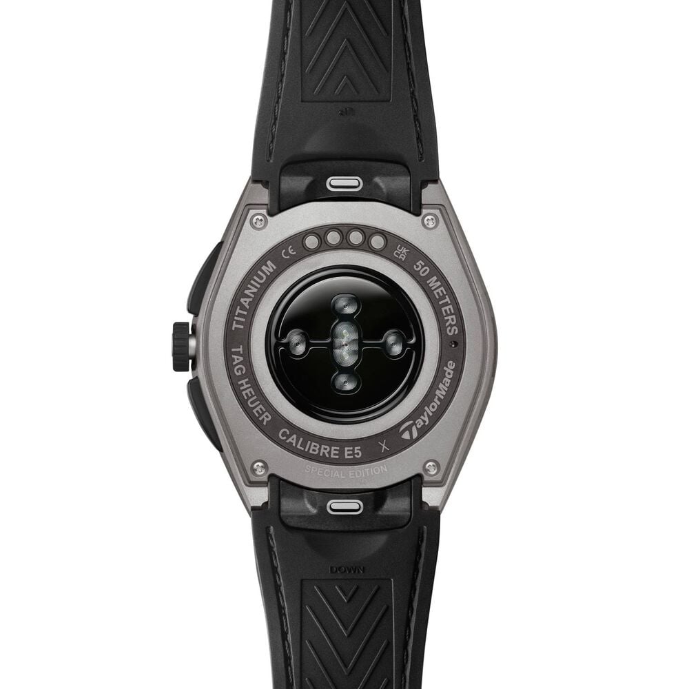 TAG Heuer Connected Calibre E5 x Taylormade Edition 45mm Titanium Case Leather Strap Watch